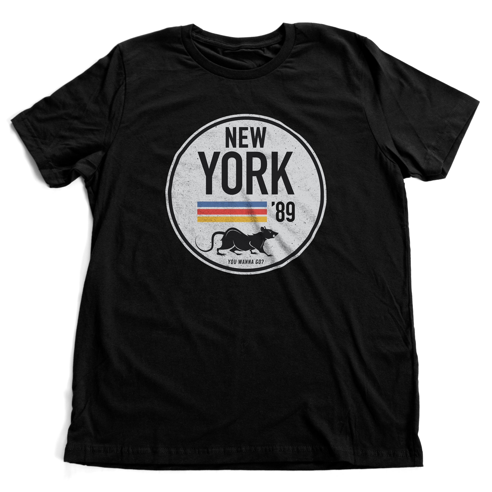 New York and its Unofficial Spirit Animal, The Rat — a Sarcastic Unisex Short-Sleeve T-Shirt
