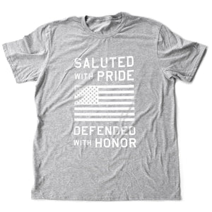 Salute / Defend / Honor the flag — a Premium Unisex T-Shirt for Veterans