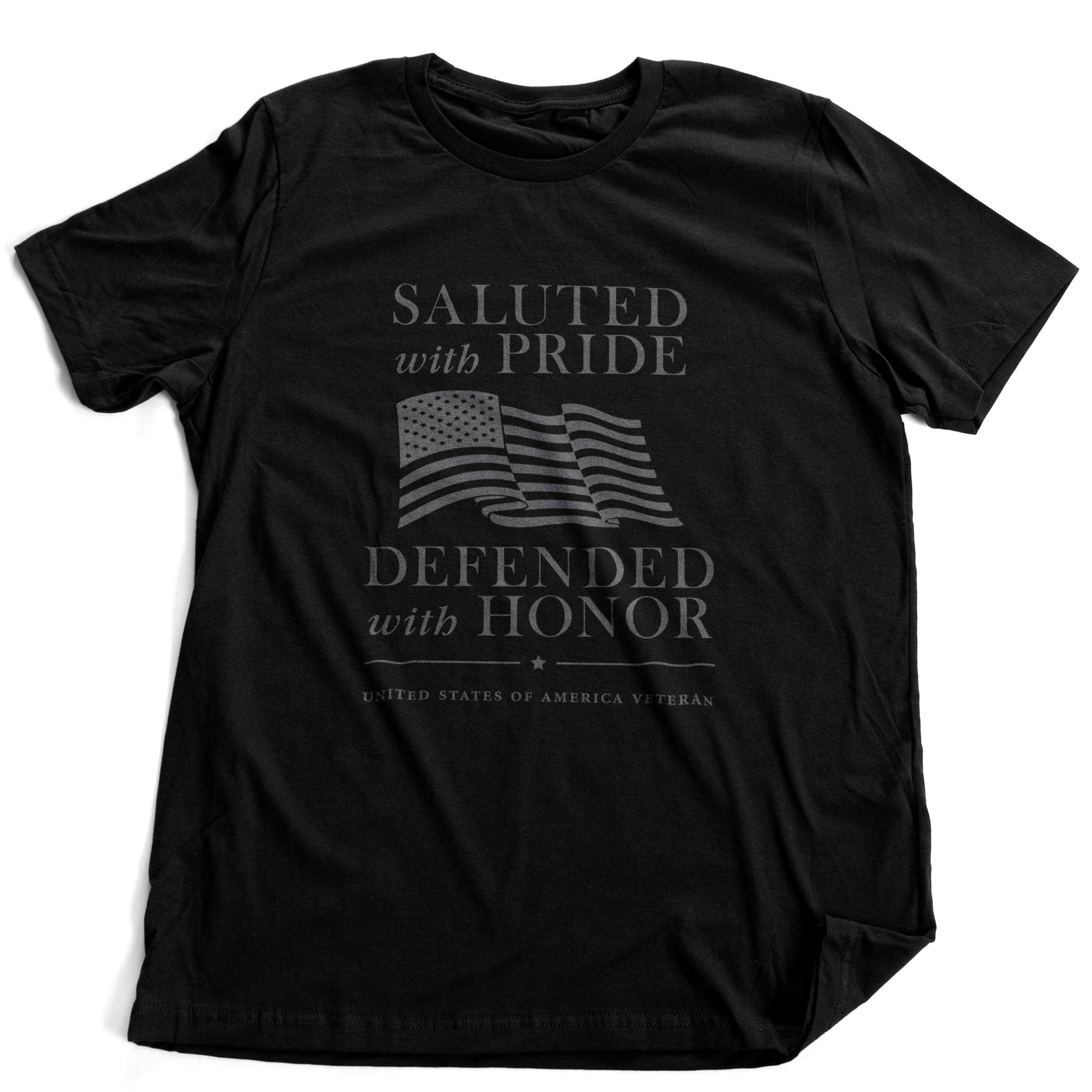 Veteran's Premium T-Shirt — Defending the Flag with HONOR