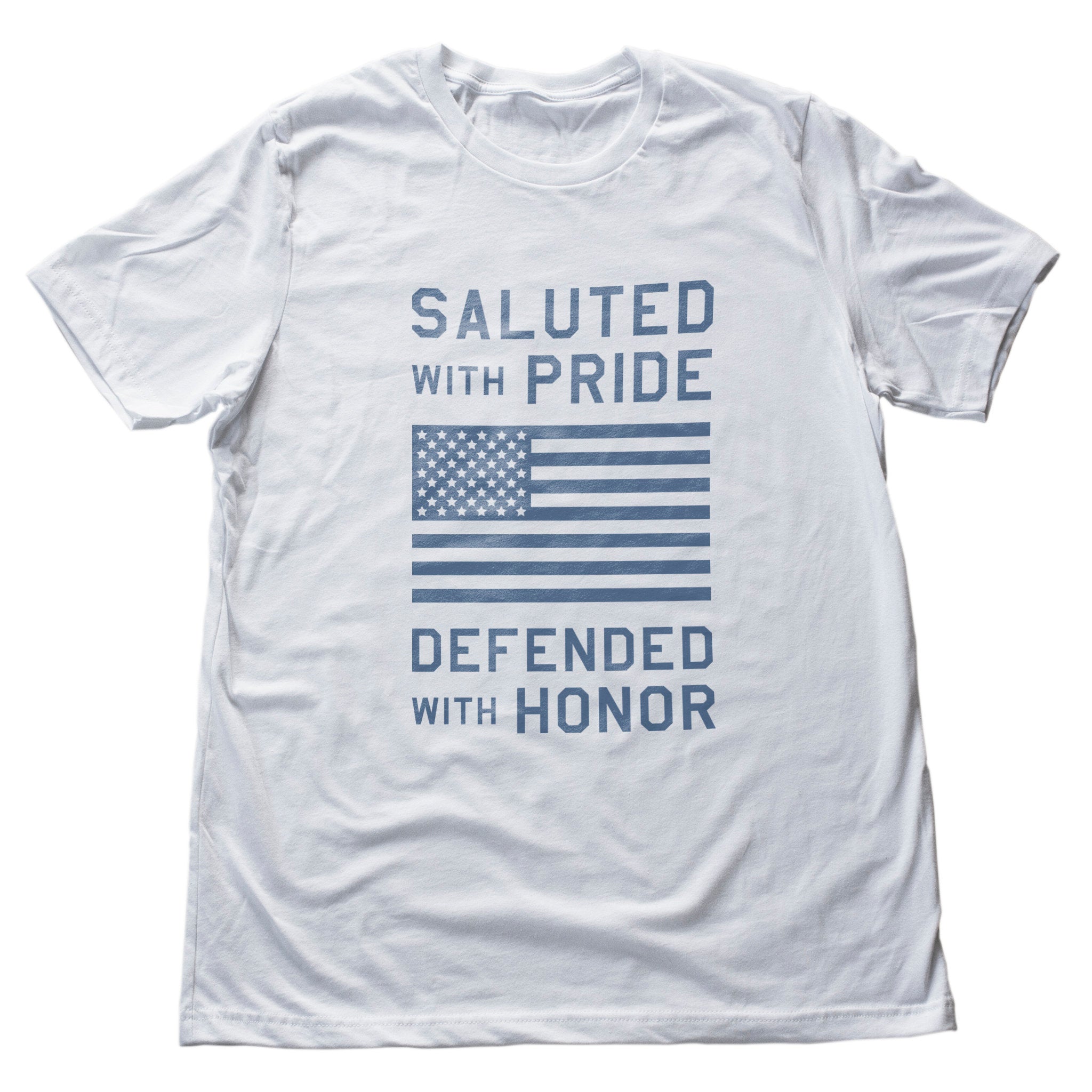 Salute / Defend / Honor the flag — a Premium Unisex T-Shirt for Veterans