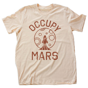 OCCUPY MARS — Elon Musk T-shirt / NASA SpaceX Shirt Space Tee / Funny Dad or Sci-Fi Nerd Gift