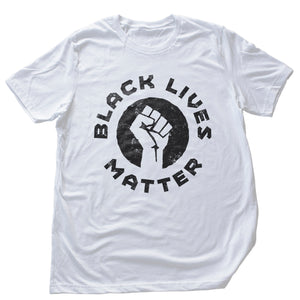 BLACK LIVES MATTER — powerful fist icon in a stylish designer-made unisex premium quality graphic t-shirt