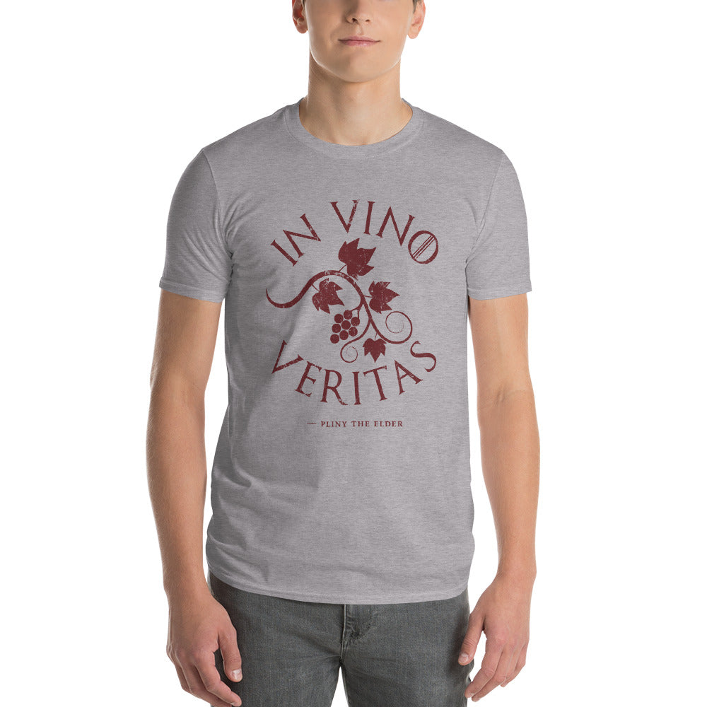 In Vino Veritas (Latin: "In Wine lies the Truth") — Retro Premium Unisex T-Shirt