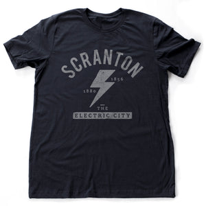 Scranton The Electric City - Dunder Mifflin - The Office Michael Scott and Dwight Schrute — funny, sarcastic parody — Premium Unisex T-shirt