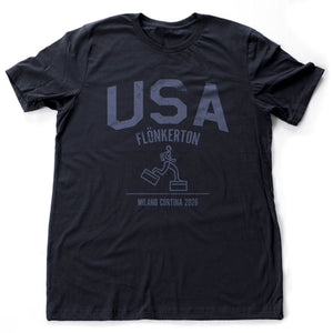 The Office Olympics - Flonkerton - Team USA - Dunder Mifflin - fun unisex premium tv parody t-shirt