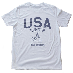 The Office Olympics - Flonkerton - Team USA - Dunder Mifflin - fun unisex premium tv parody t-shirt