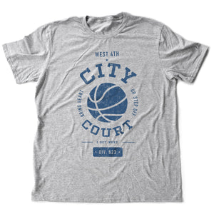 City Court (West 4th Basketball / NYC) — "BRING HEART" classic retro premium unisex T-shirt