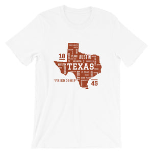 TEXAS Cities Unisex T-shirt