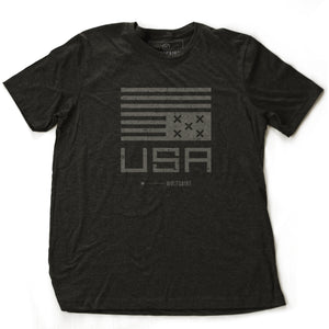 USA Flag Upside Down / TopsyTurvy — premium unisex tee