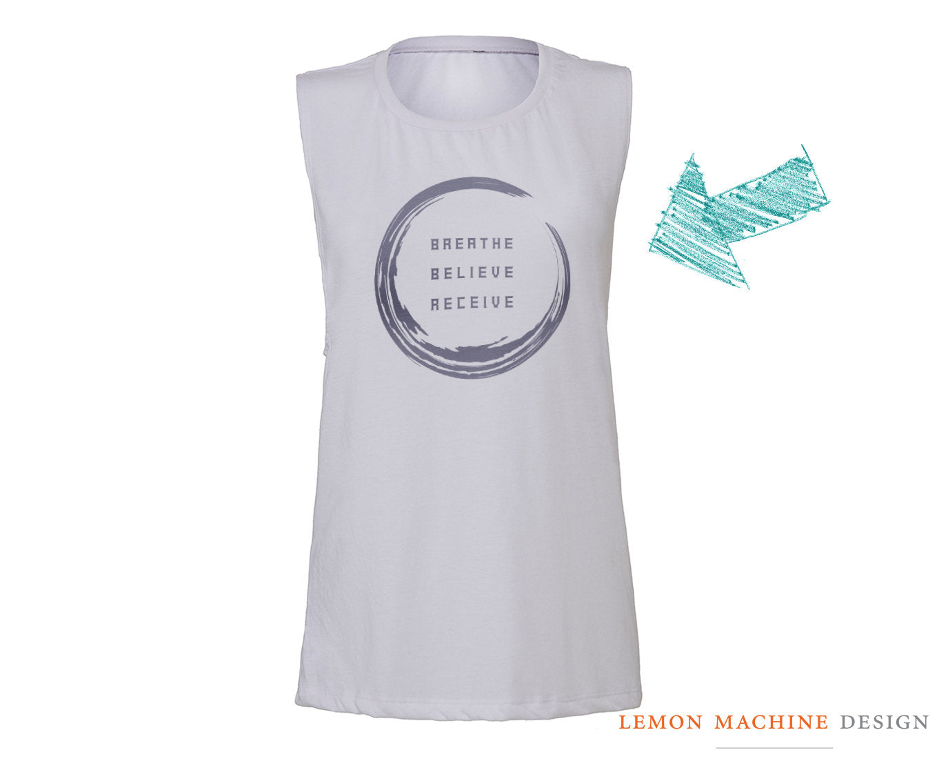 Breathe. Believe. Receive. — Women's Yoga / Fitness Tank