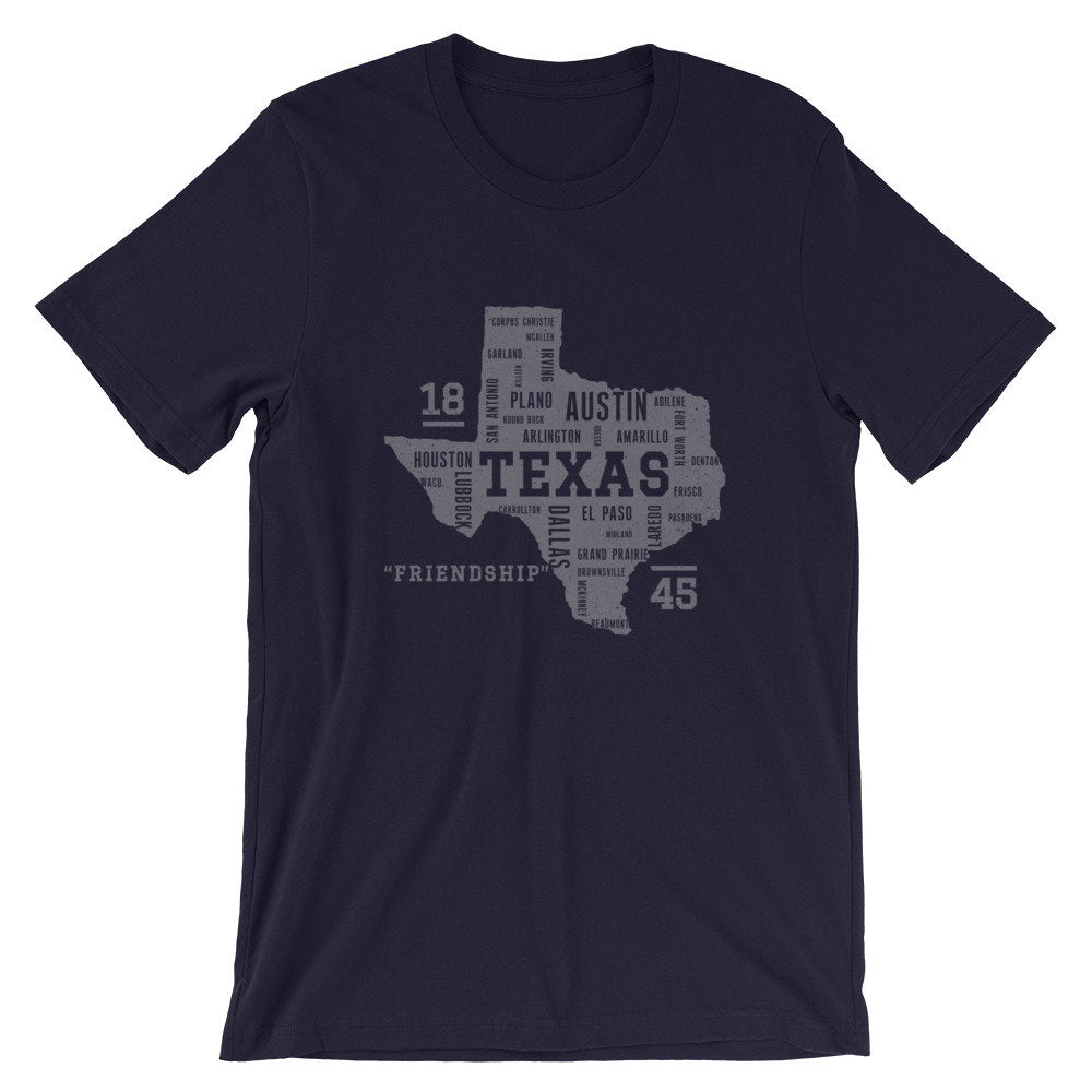 TEXAS Cities Unisex T-shirt