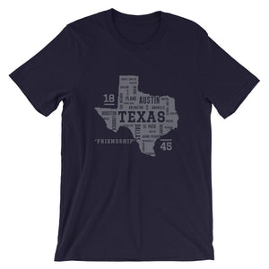 TEXAS Cities Unisex T-shirt