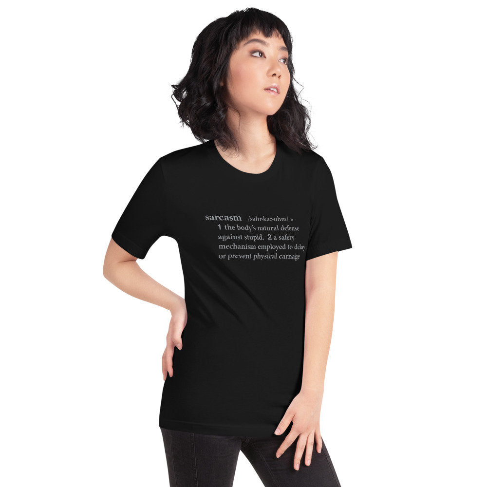 Sarcasm defined—premium short-sleeve unisex T-Shirt