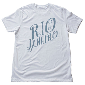 Rio de Janeiro Script — Retro | Vintage-inspired Premium Unisex T-Shirt