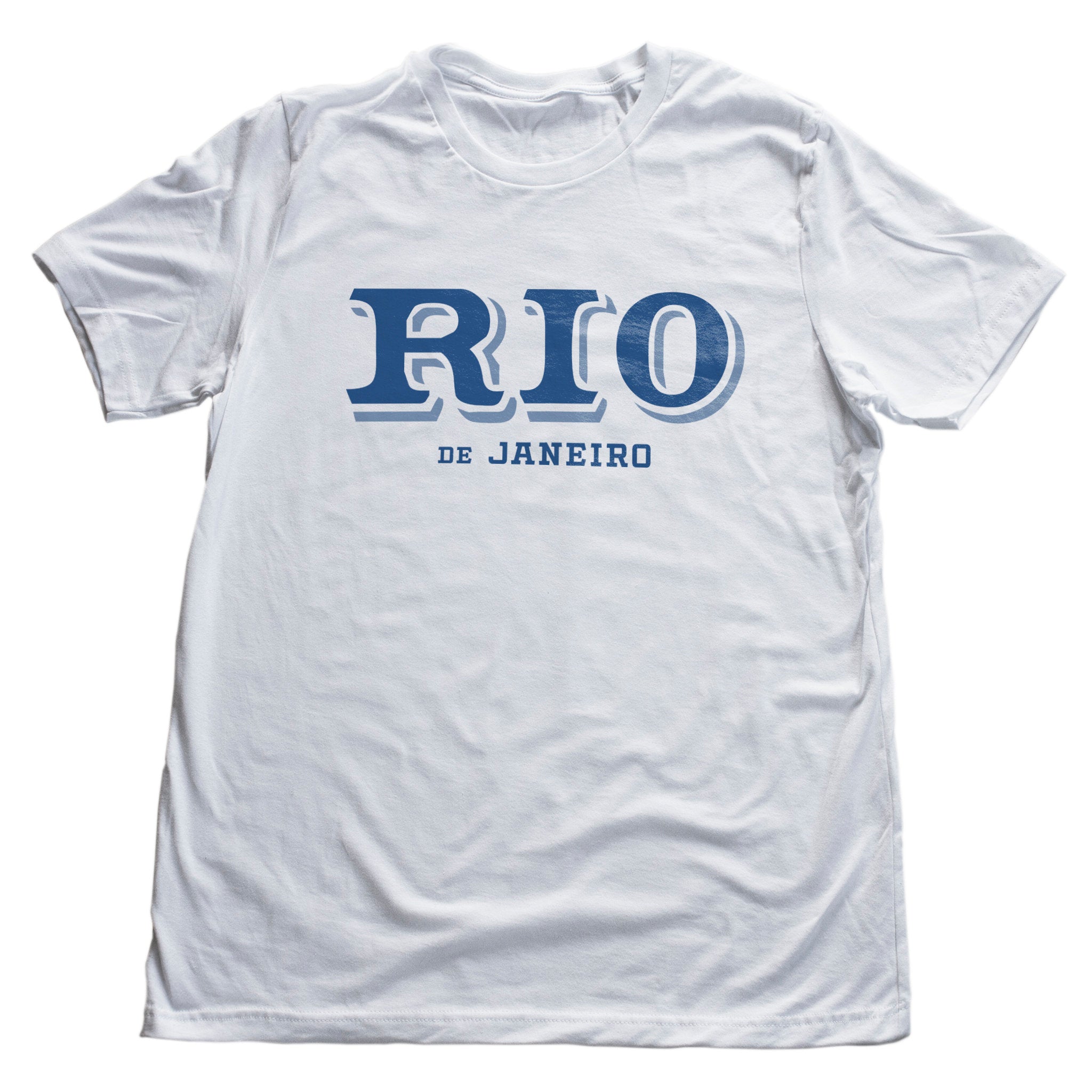 Rio De Janeiro Shadowfont — Retro | Vintage-inspired Premium Unisex T-Shirt