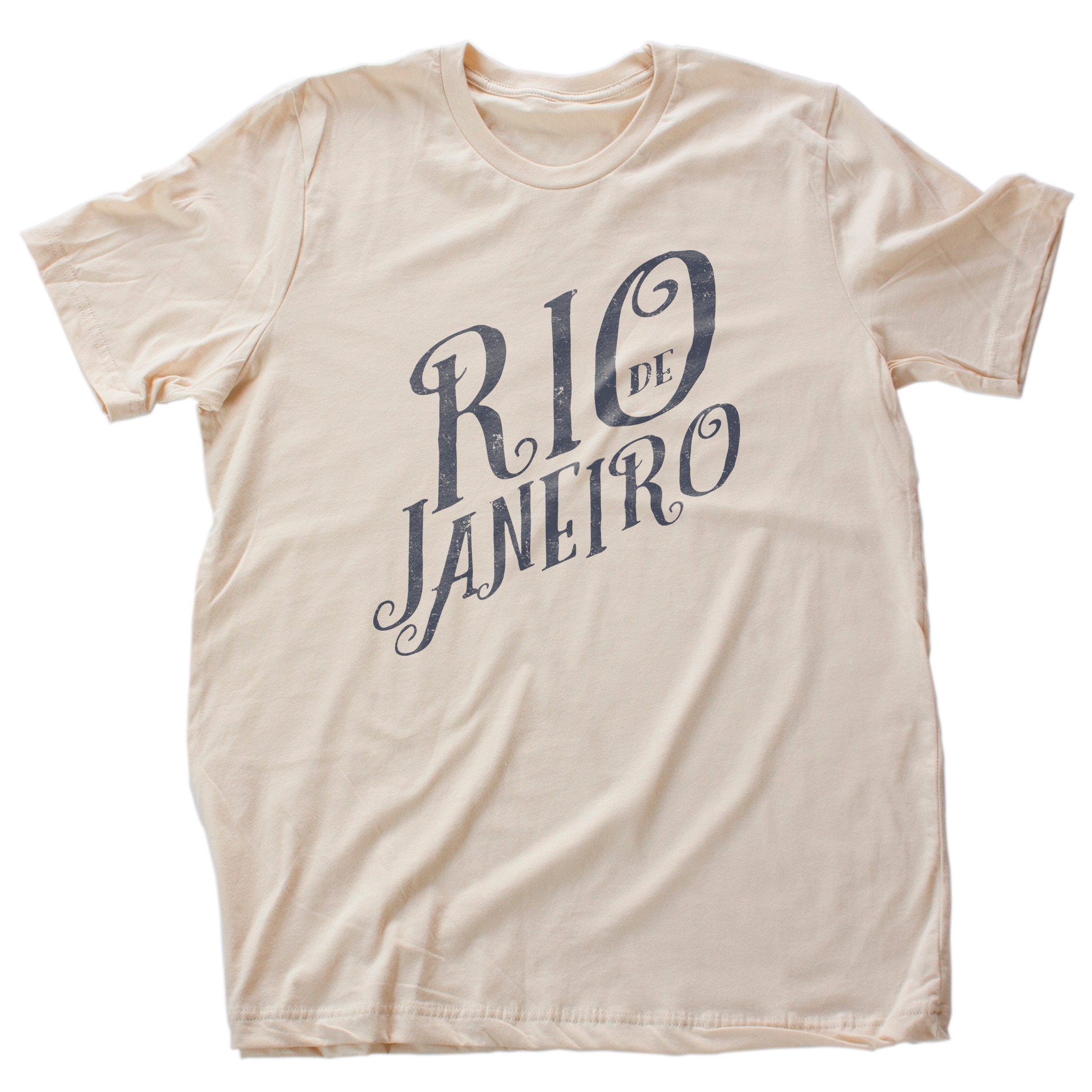 Rio de Janeiro Script — Retro | Vintage-inspired Premium Unisex T-Shirt