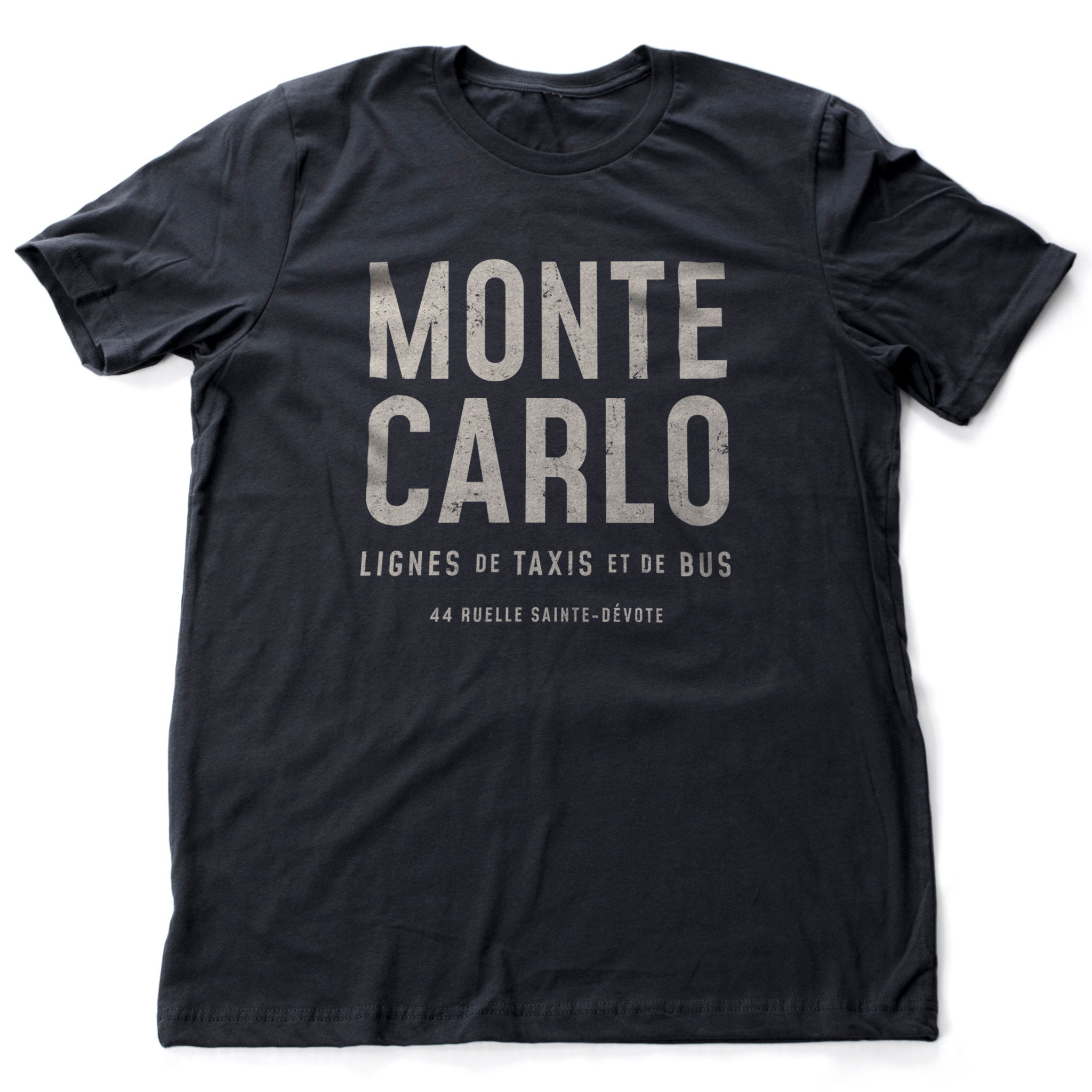 MONTE CARLO Bus and Taxi — A Sarcastic Retro Unisex T-Shirt