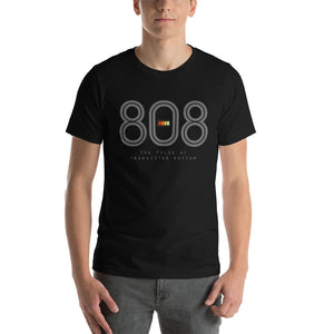 808 / The 80s drum machine—the heartbeat of dance music, hiphop, and EDM / a tribute — Short-Sleeve Unisex T-Shirt